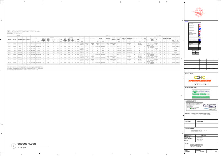 Ground Floor HVAC Layout Plan | PDF | Duct (Flow) | Sustainable ...