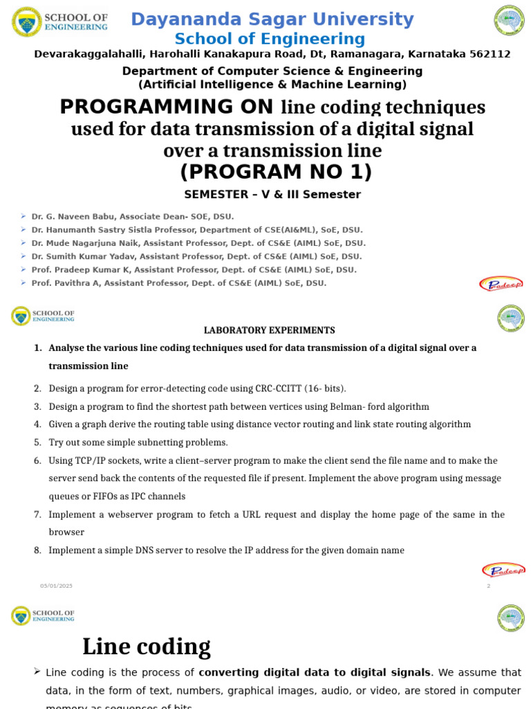 Line Coding Techniques for Digital Signals | PDF | Digital Signal ...