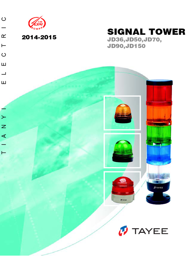 JD-Series Signal Lamps Overview | PDF | Mains Electricity | Alternating ...
