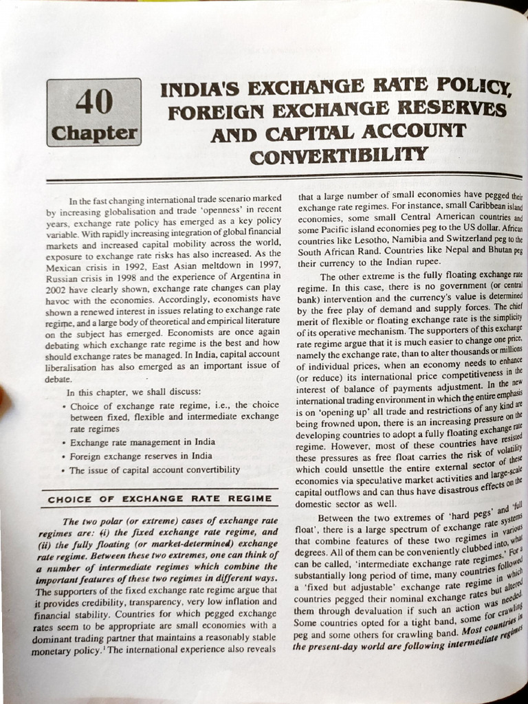 Exchange Rate Management | PDF