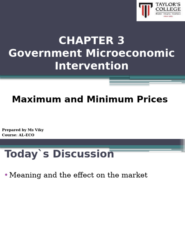 Maximum and Minimum Price Analysis | PDF | Taxes | Market (Economics)