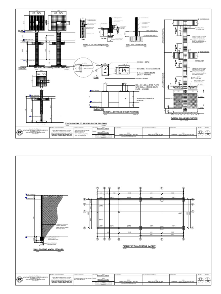 Structural Details for Motorpool Building | PDF | Architectural Design ...