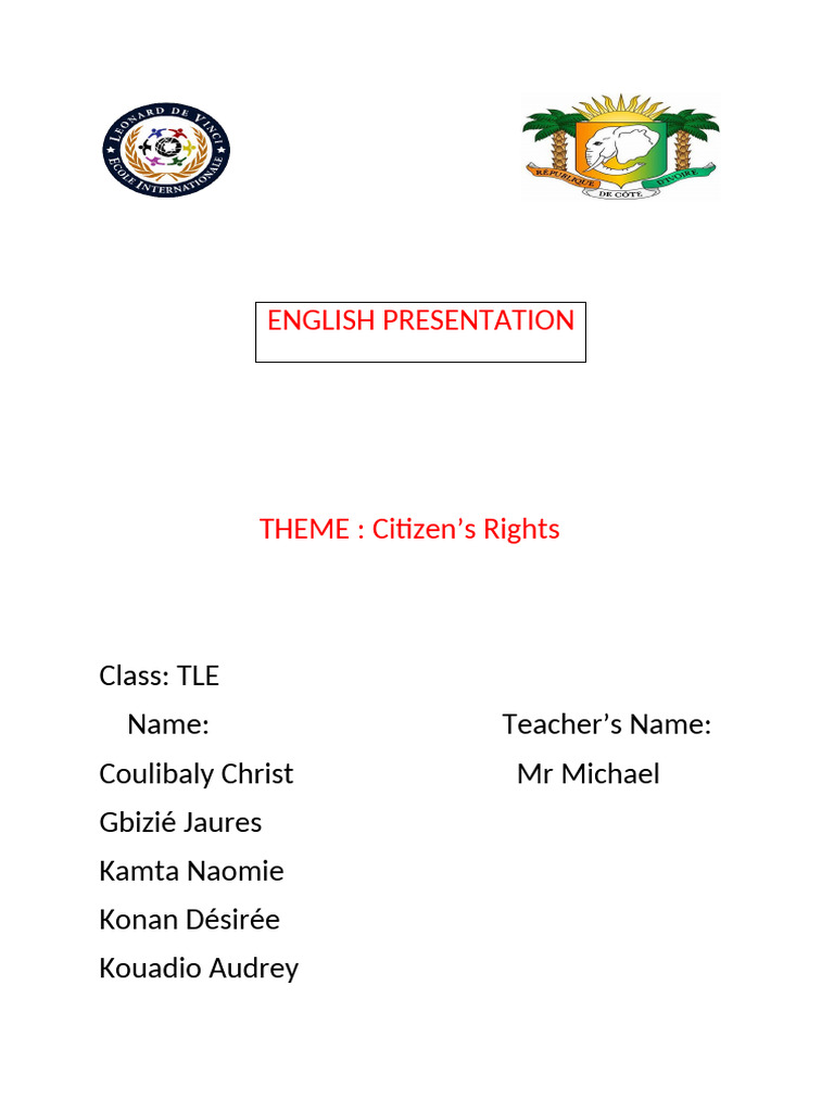 English Presentation 1 Pdf Rights Political Science
