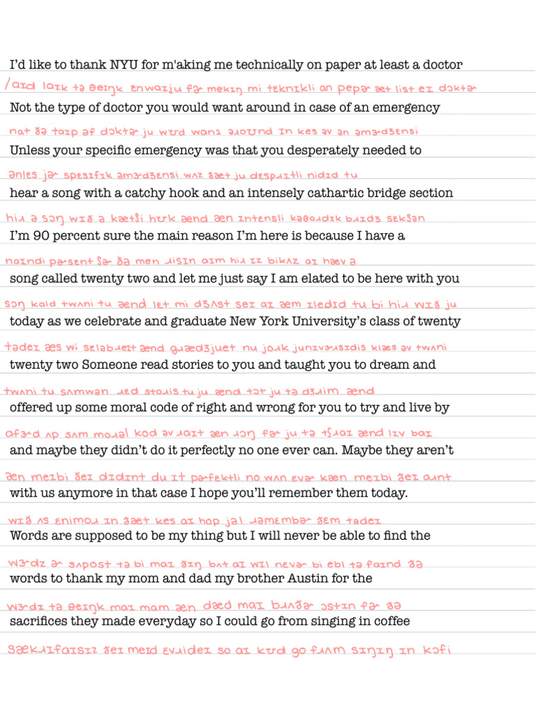 Phonetics Final Transcription Project Pdf