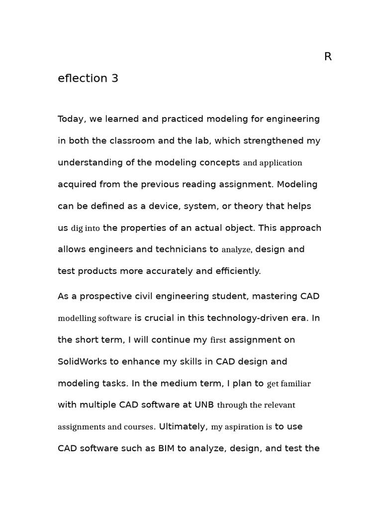 Reflection 3 | PDF