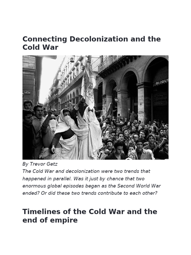 Decolonization Definition Cold War