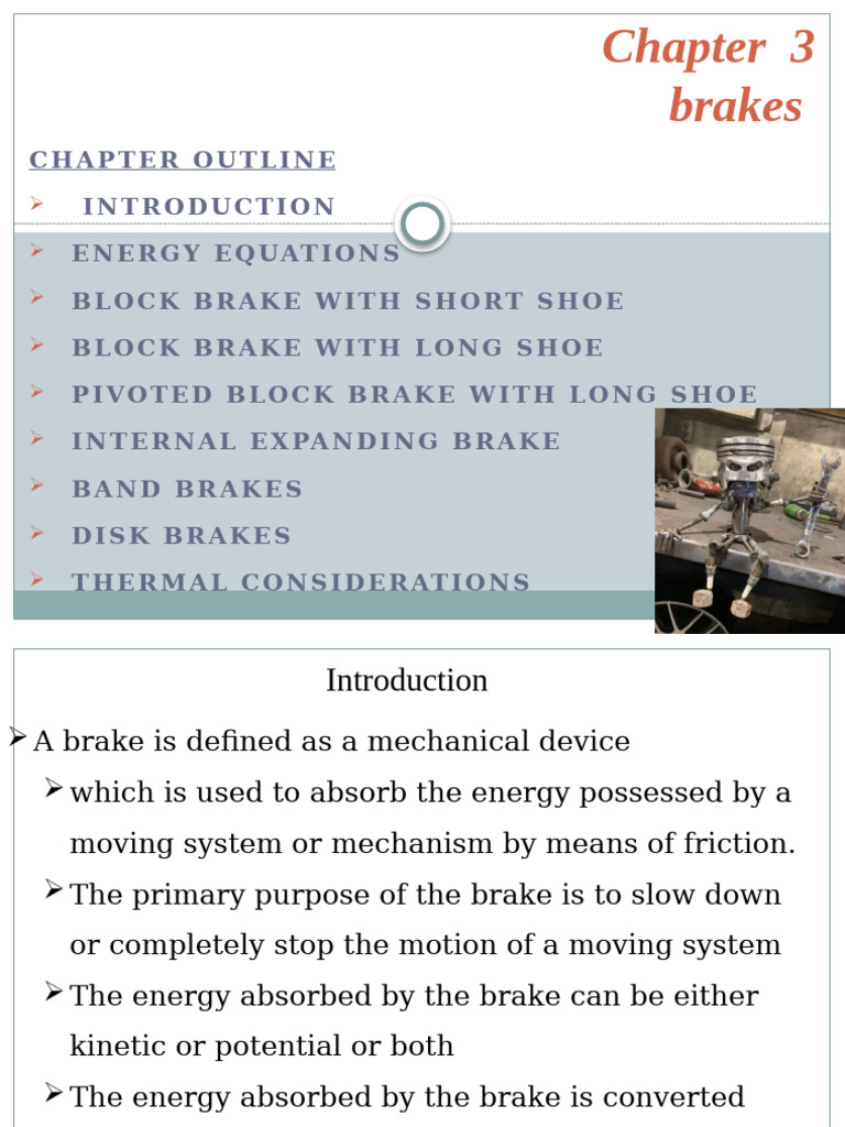 Self-Locking Brake Design Considerations | PDF | Brake | Kinetic Energy