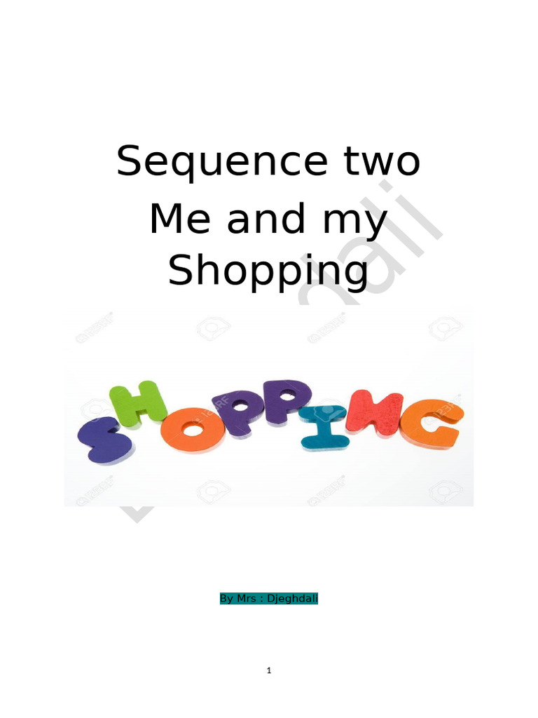 Shopping Language Sequence Overview | PDF | Linguistics