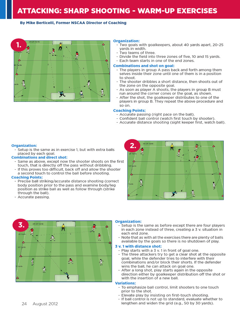 Attacking-Sharp Shooting-Warm Up Exercises | PDF | Forward (Association ...