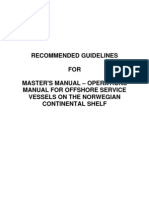 Masters Manual Operations Manual For Offshore Service Vessels On The NCS