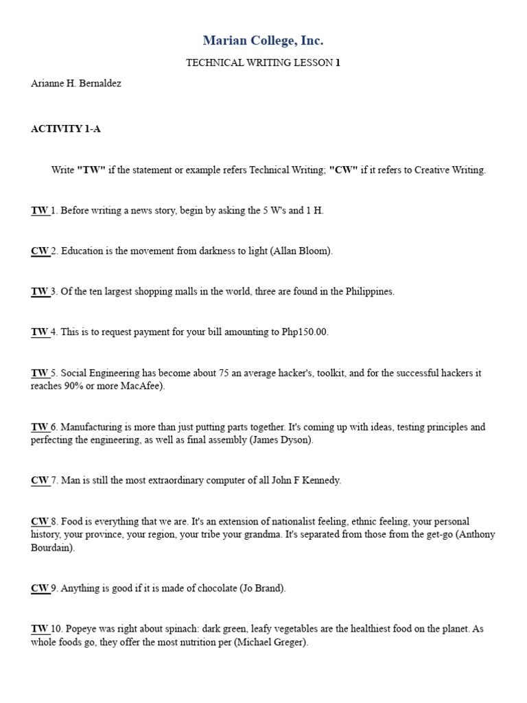 TECHNICAL WRITING | PDF | Communication | Human Communication