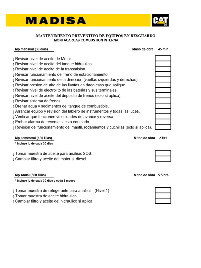 Mtto Anual | PDF