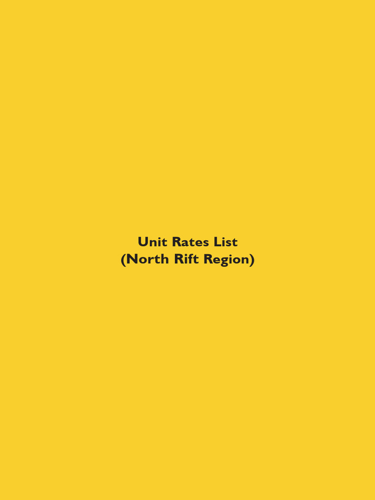 North Rift Road Construction Rates | PDF | Road Surface | Road