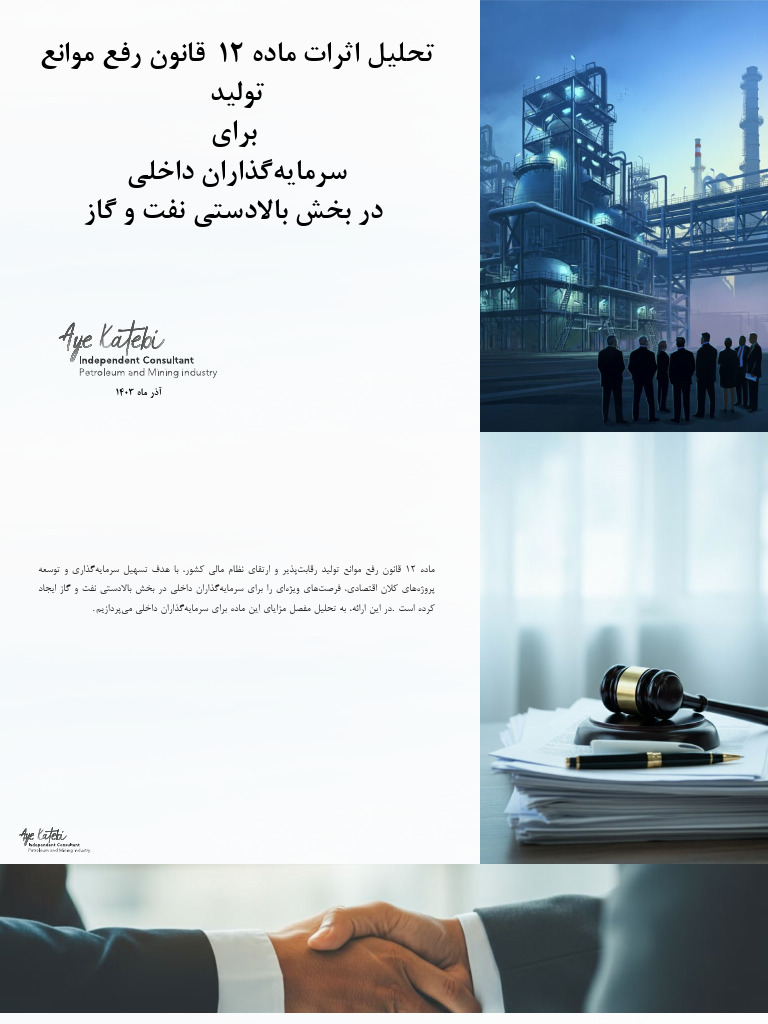 ماده 12 قانون رفع موانع تولید | PDF