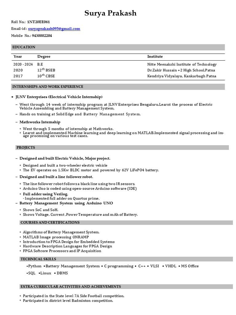 ResumeSP | PDF