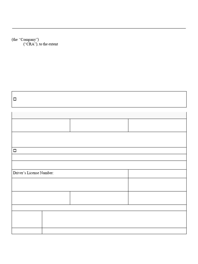 Consumer Report Authorization Form | PDF