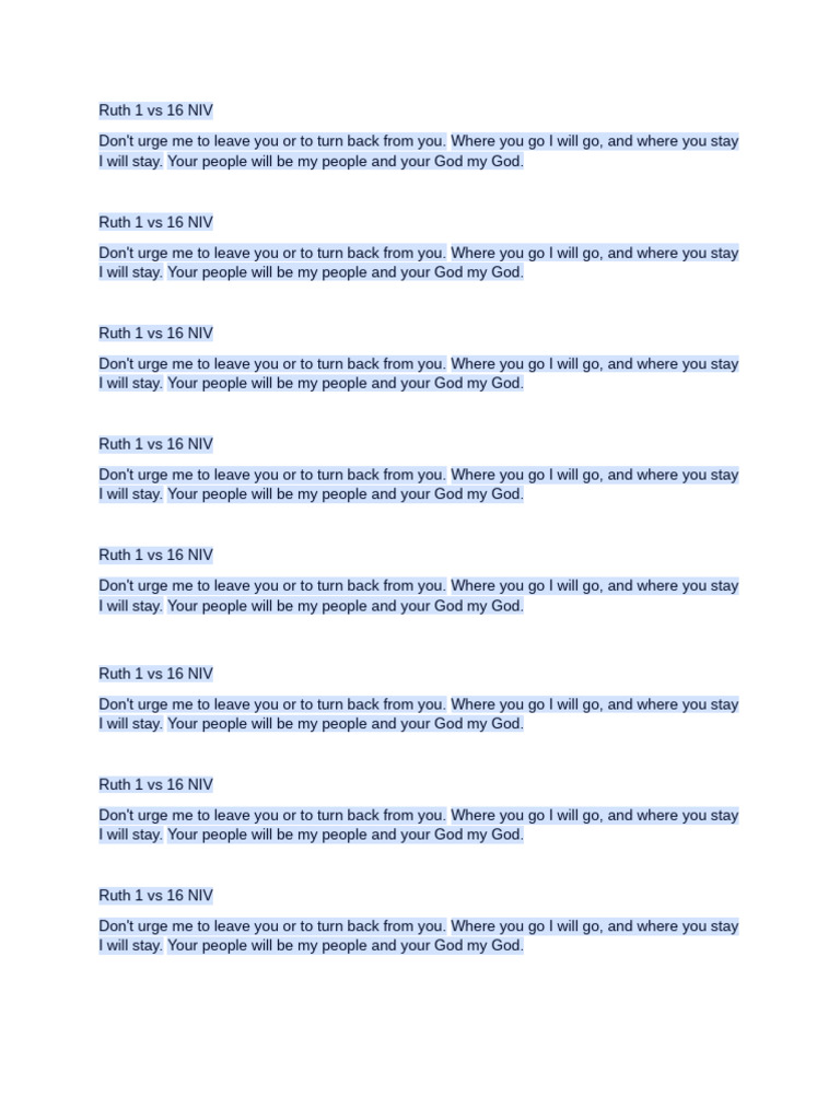 Ruth's Commitment to Naomi | PDF | Ruth (Biblical Figure) | Theology