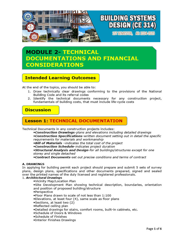 Technical Documentation for Construction | PDF | Specification ...