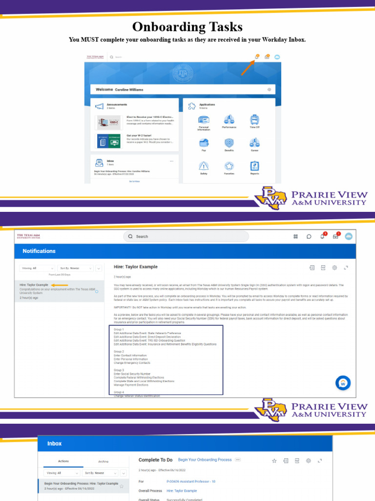 Workday Onboarding Task Guide | PDF | Irs Tax Forms | Payments