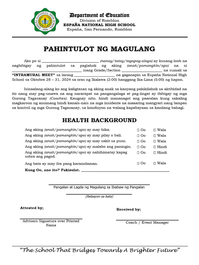Sports Permit | PDF