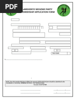 ANC Membership Application Form | PDF | African National Congress | Banks
