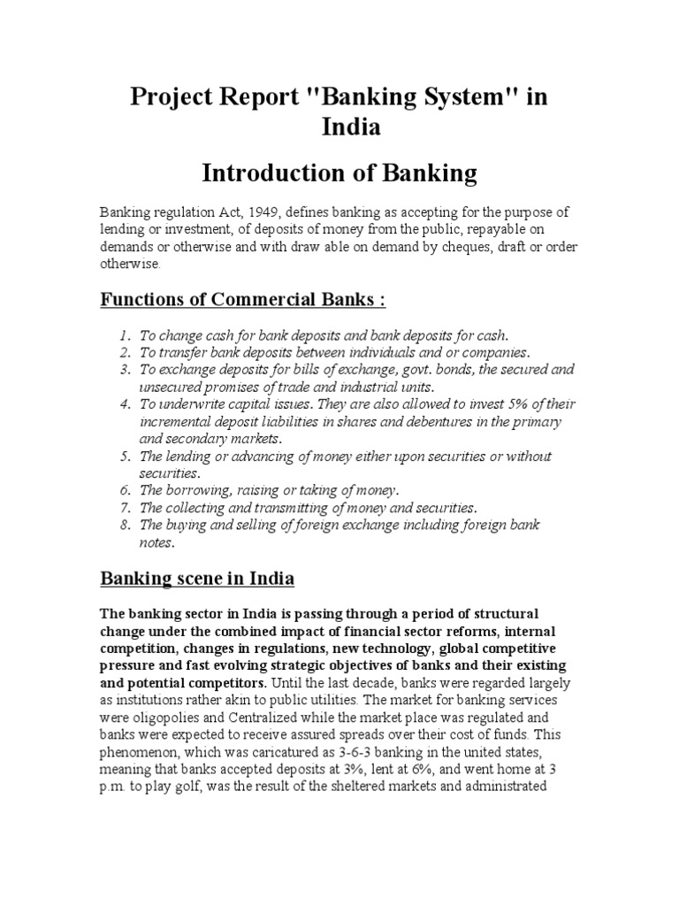 Project Report | PDF | Finance & Money Management
