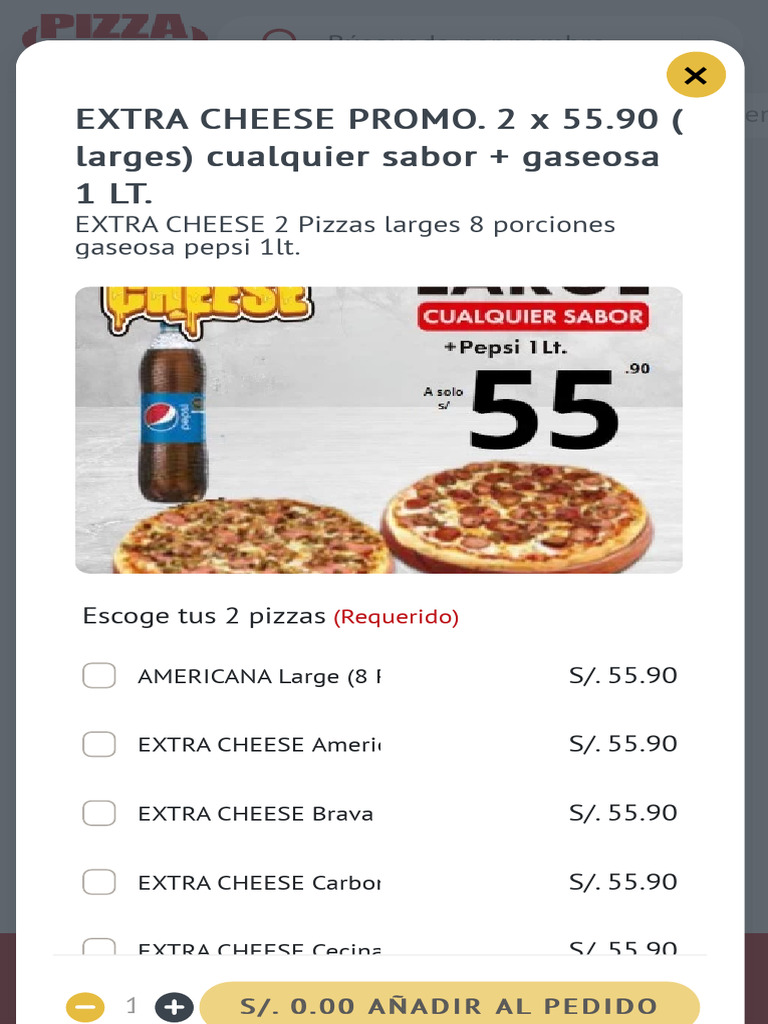 Pizza Raúl Categorias | PDF
