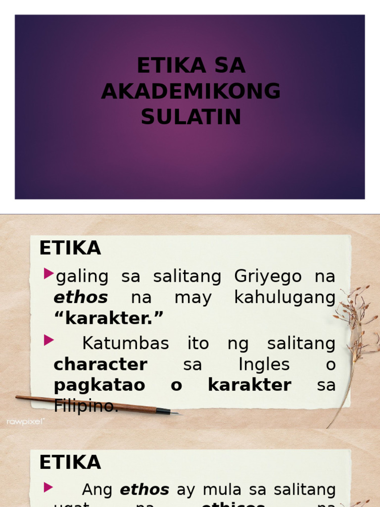 Aralin 4-Etika | PDF