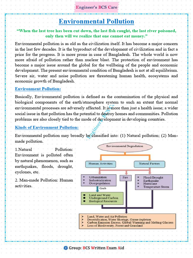 EBC-Environment Pollution | PDF | Pollution | Water Pollution
