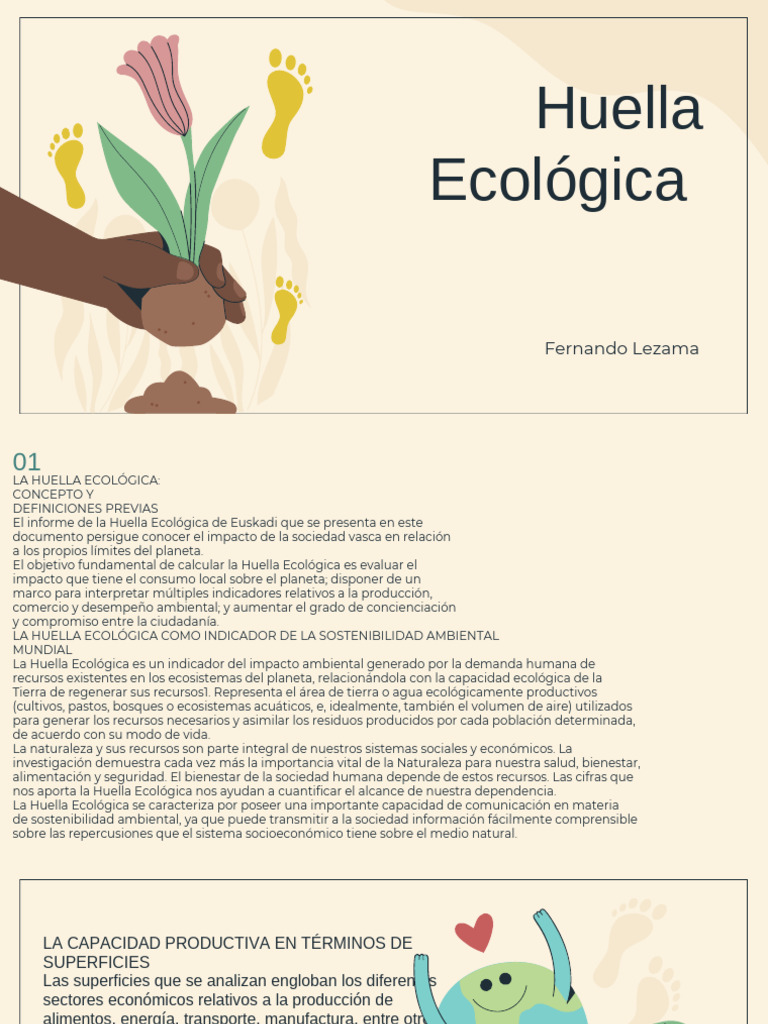 Huella Ecológica | PDF | Entorno natural | Sustentabilidad