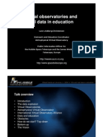 Virtual Observatories and Real Data in Education