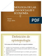 Expo EPISTEMOLOGIA DE LAS CIENCIAS SOCIALES Y ECONOMÍA