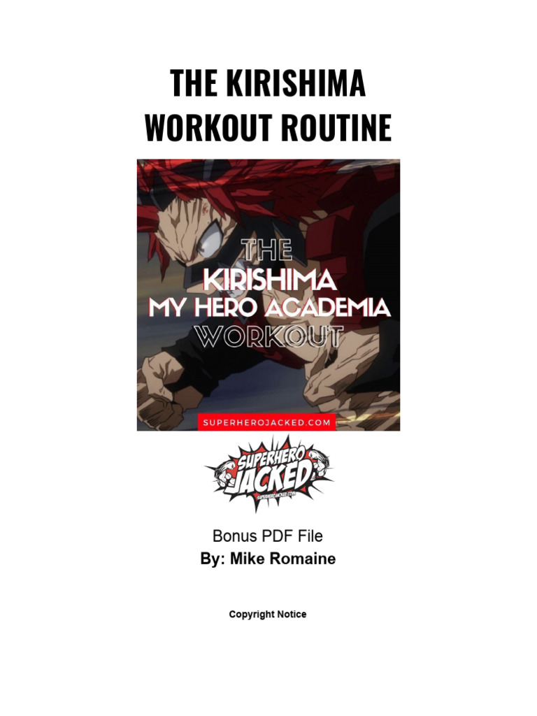 The Kirishima Workout PDF | PDF | Strength Training | Physical Fitness