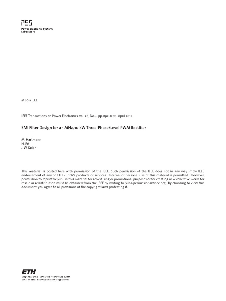 06 EMI Filter Design | PDF | Electronic Filter | Capacitor