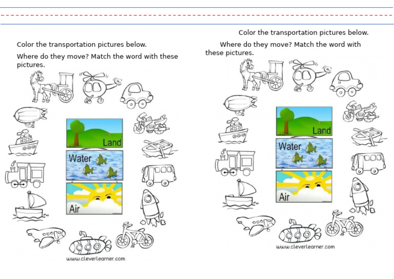 Color and Match Transportation Images | PDF