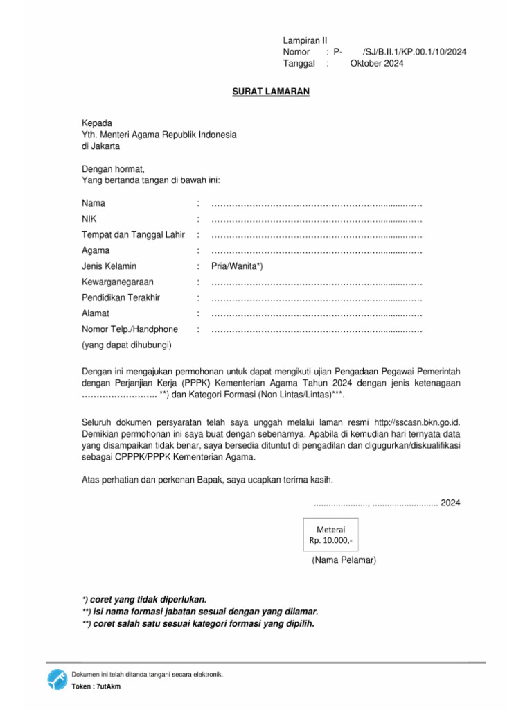 Format Surat | PDF
