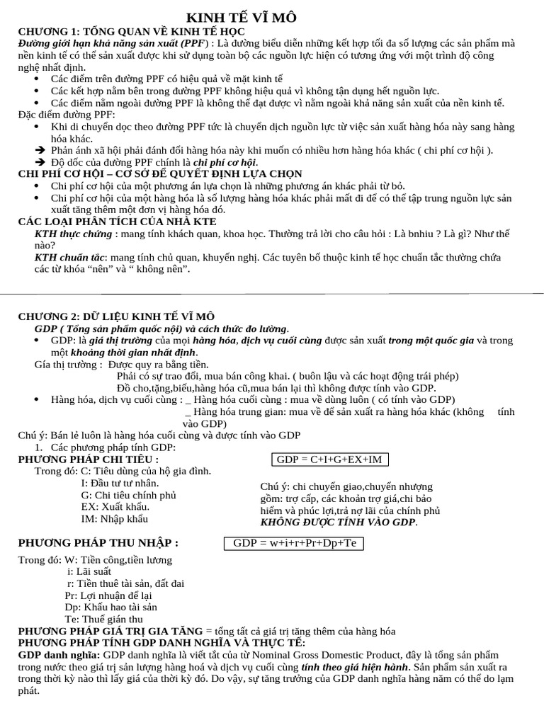 KINH TẾ VĨ MÔ | PDF
