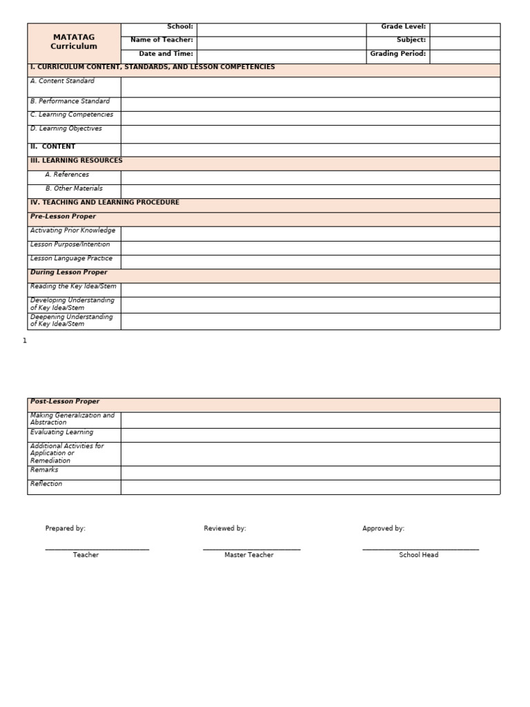 LP English Template | PDF