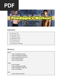 Pewdiepie's Workout