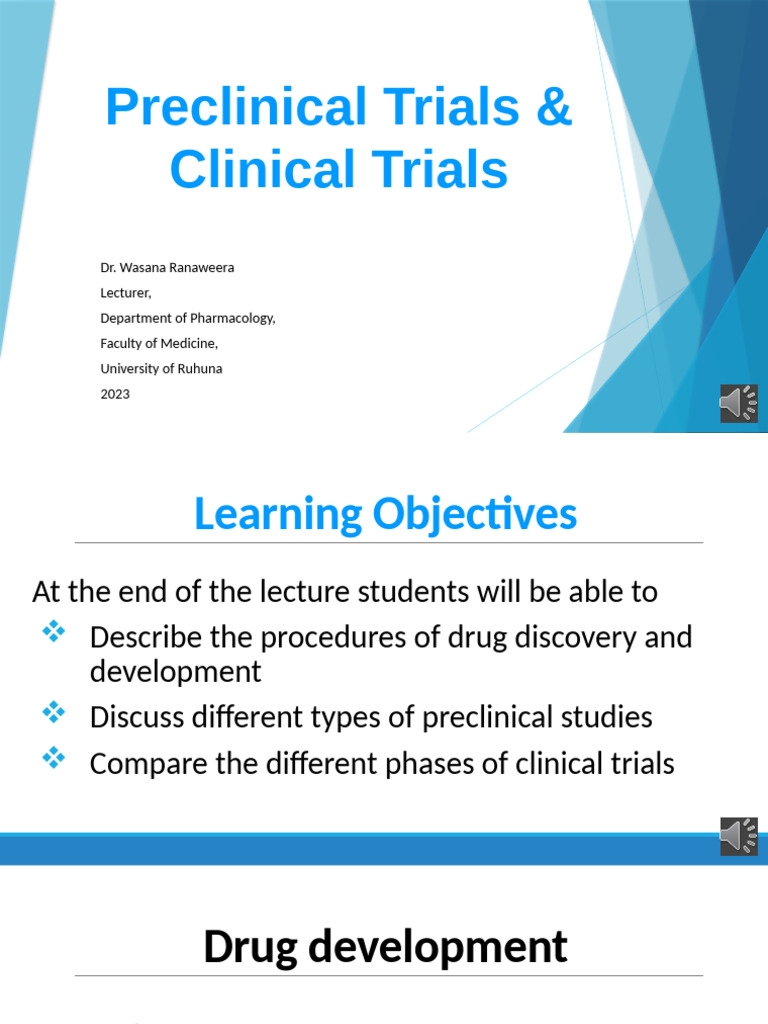 Preclinical and Clinical Trials Overview | PDF | Phases Of Clinical ...