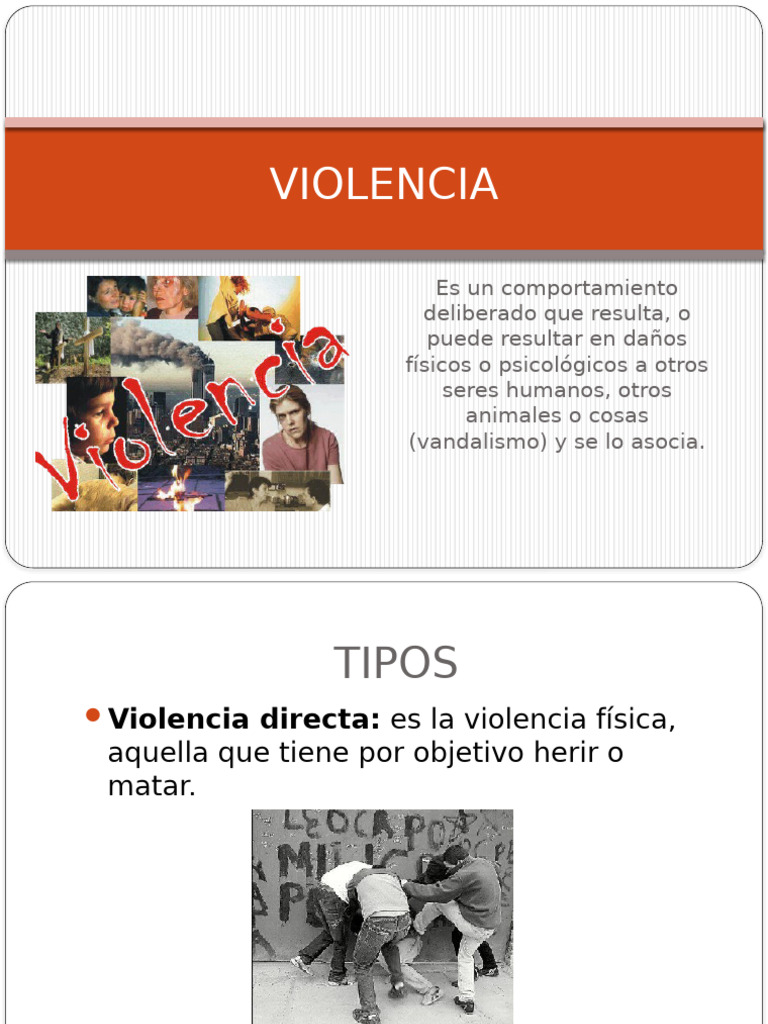 Tipos y Consecuencias de la Violencia | PDF | Violencia | Abuso infantil