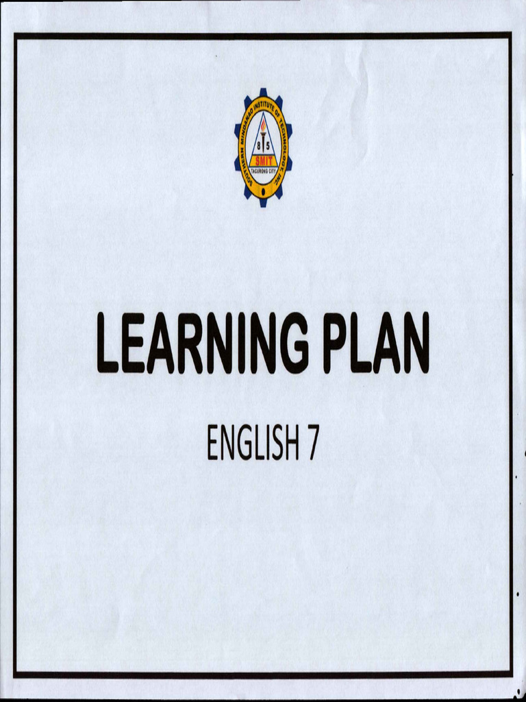learning plan ENGLISH 7 | PDF
