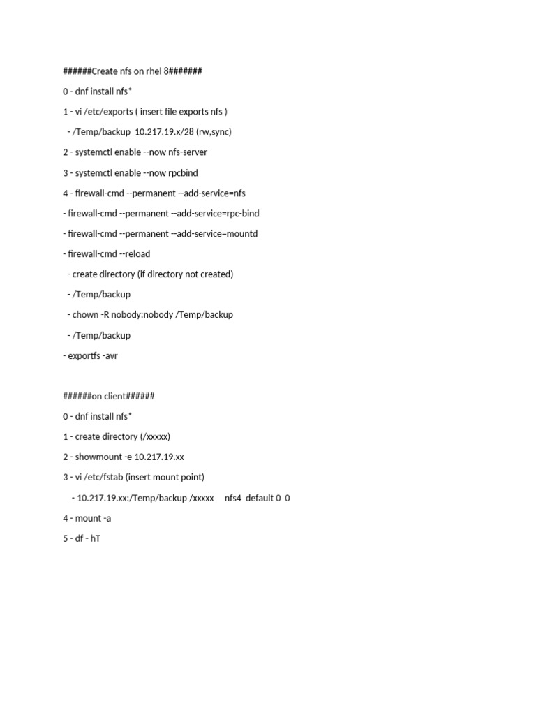 Create nfs on rhel pdf