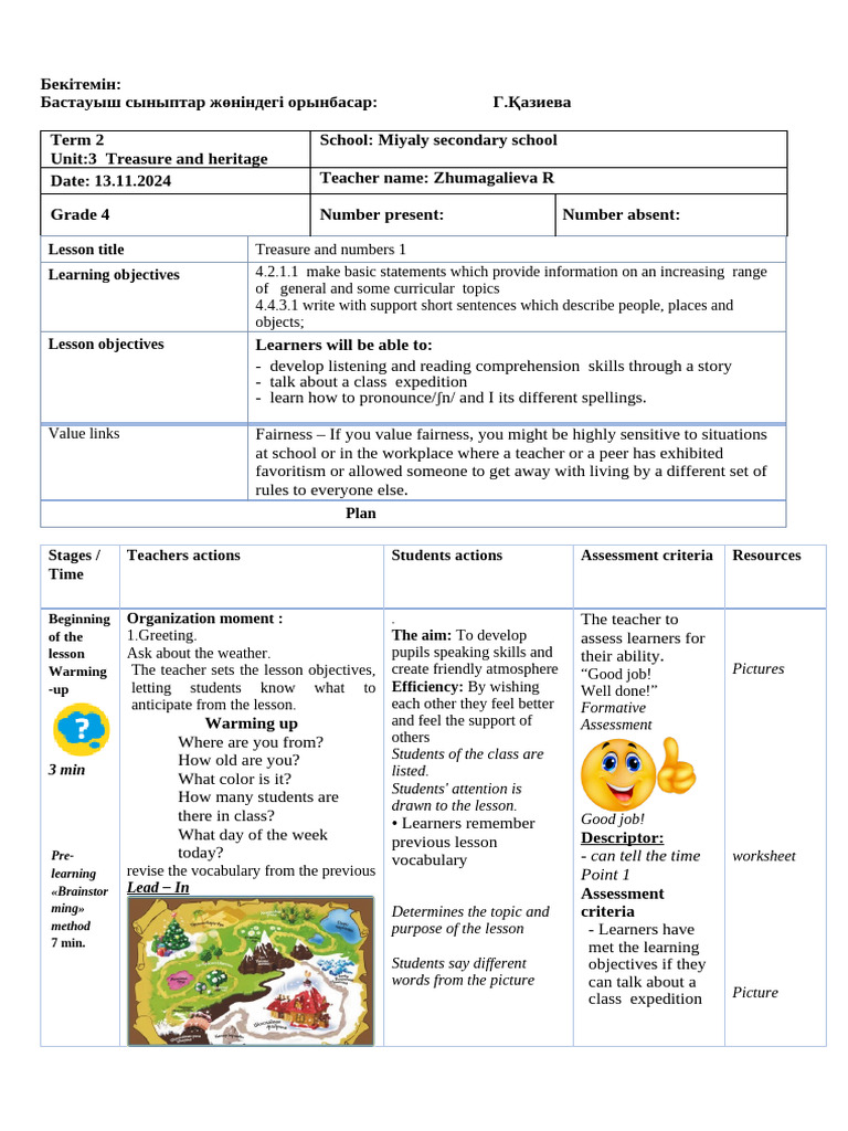 3.treasure and Numbers 1 | PDF | Learning | Cognition