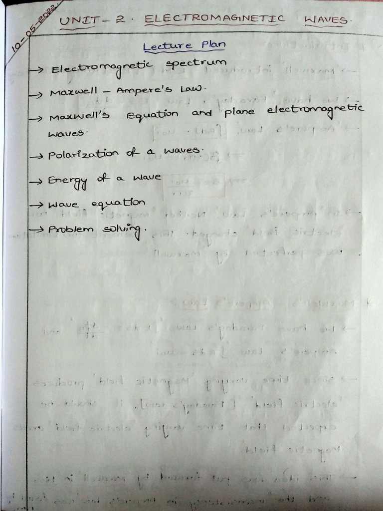 Em Waves Notes | PDF