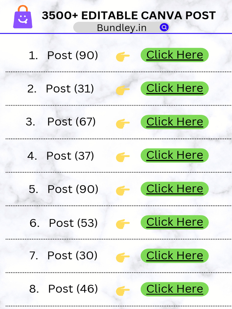 3500+ Editable Canva Posts Collection | PDF