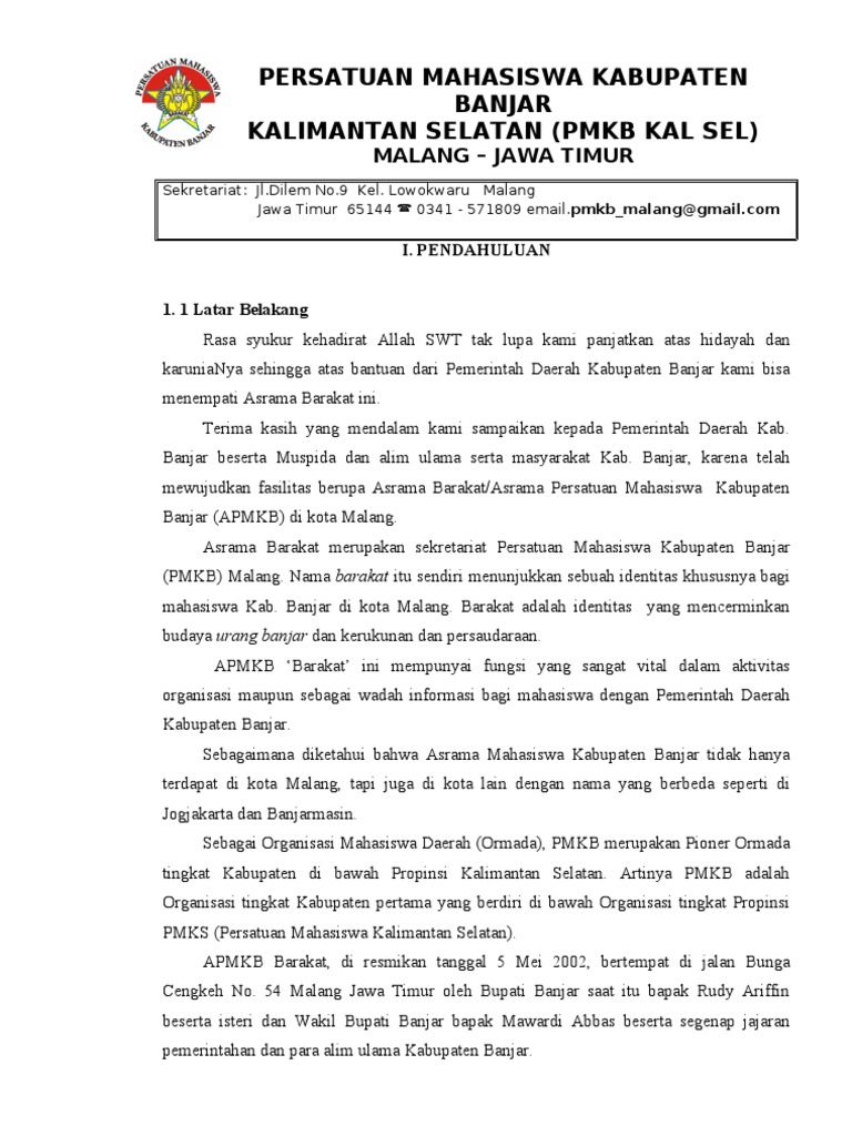 Proposal Asrama 2009 New Pdf