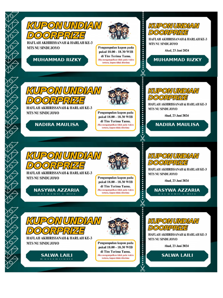 Kupon Doorprize | PDF