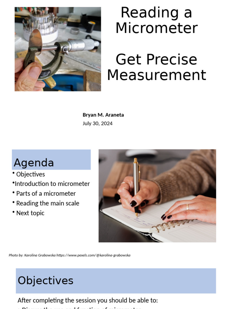Perform Measuring and Reading of Micrometer | PDF