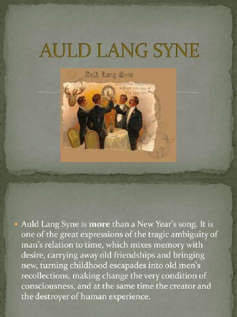 Auld Lang Syne | PDF